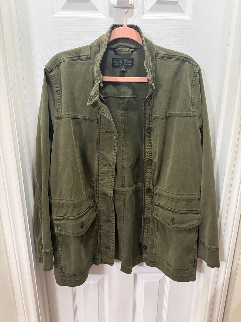 Lucky Brand olive green utility jacket